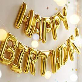 Happy Birthday Balloons, OUTGEEK Happy Birthday Banner Foil Letters Balloons Mylar Balloons… 3.5 out of 5 stars 378 $7.48